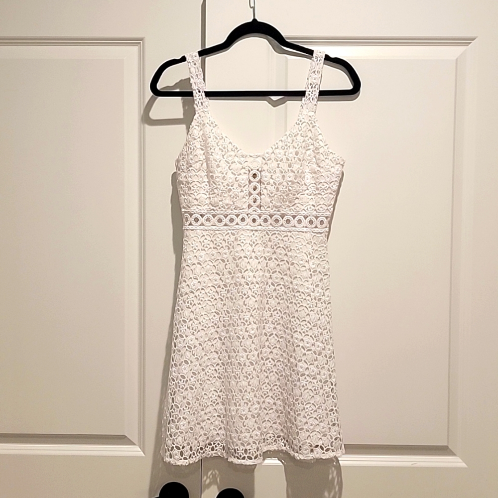 Guess White Eyelet dress 4
